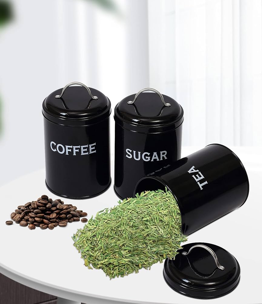 Set Of 3 Coffee Sugar Container Set, Seasoning Bottle Spice Jars, Multifunctional Kitchen Cereal Dispenser Storage Containers Set Of 3 Coffee Sugar Container Set, Seasoning Bottle Spice Jars, Multifunctional Kitchen Cereal Dispenser Storage Containers